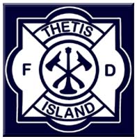 THETIS ISLAND VOLUNTEER FIRE DEPARTMENT logo and badge